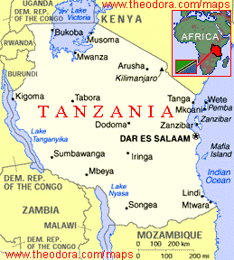 Map of Tanzania