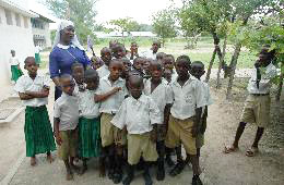 Class of Deaf Children and Teacher